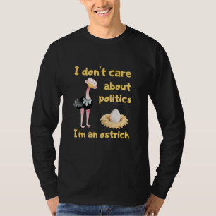 T-shirt Apolitiquement je ne m'intéresse pas à la politiqu