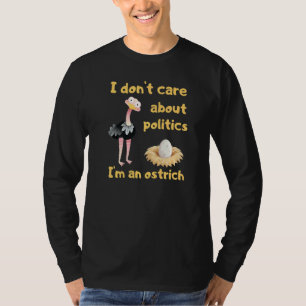 T-shirt Apolitiquement je ne m'intéresse pas à la politiqu