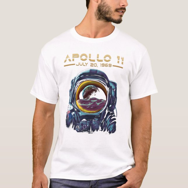 T-shirt Apollo 11 Conception d'astronautes spatiaux de la  (Devant)