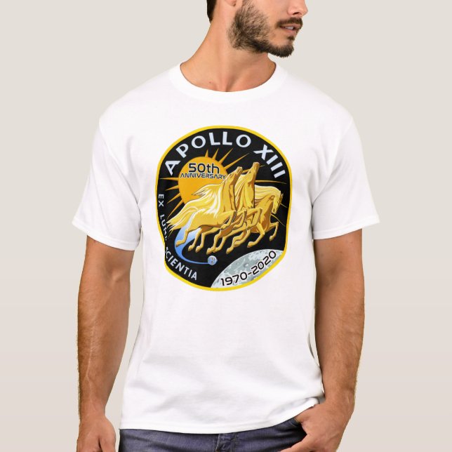 T-shirt Apollo 13 50e anniversaire 1970 - 2020 (Devant)