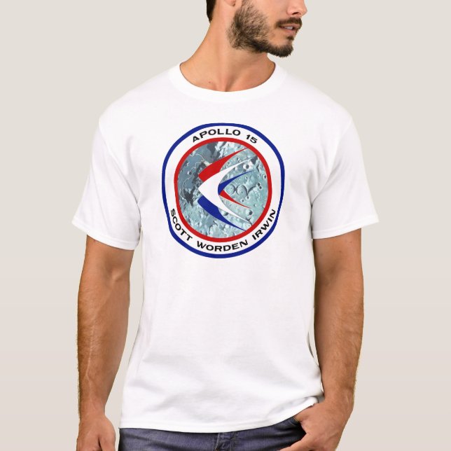 T-shirt Apollo 15 : Visite touristique lunaire (Devant)