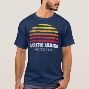 T-shirt Apostles Îles Wisconsin Retro Sunset