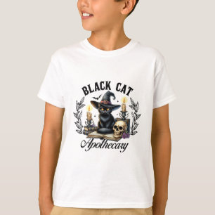 T-shirt Apothecaire de chat noir Drôle Halloween femmes de