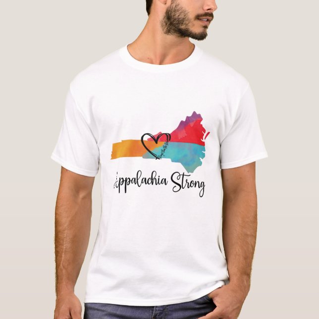 T-shirt Appalaches fort - ouragan Helene Disaster Reli (Devant)