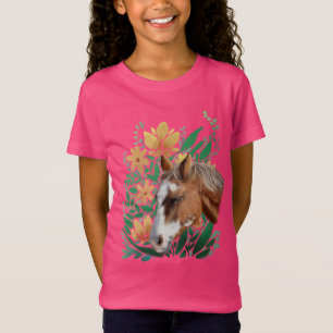 T-Shirt Appaloosa Cheval et Fleurs