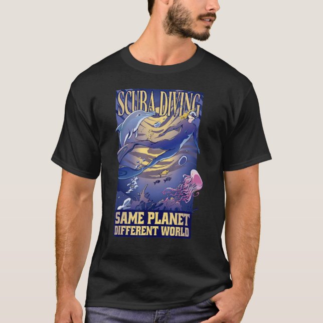 T-shirt Appareil de plongée sous-marine (Devant)