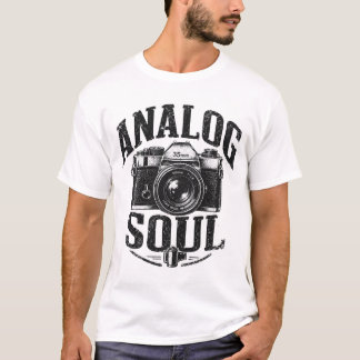 T-Shirt Appareil Photo Analogique Distressed Photo