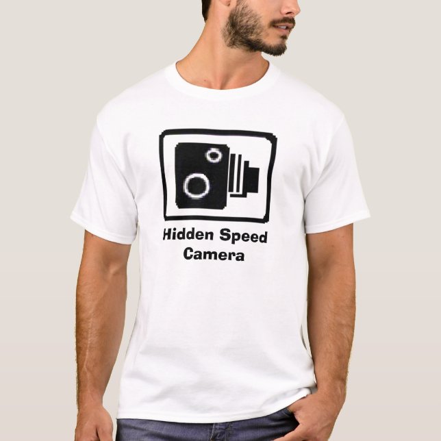 T-shirt Appareil-photo caché de vitesse (Devant)