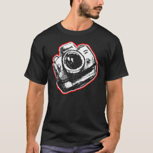 T-shirt Appareil-photo de SLR - chemises foncées seulement