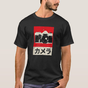 T-shirt Appareil photo reflex analogique japonais vintage 