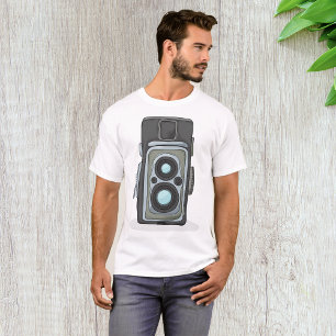T-shirt Appareil photo reflex TLR à deux objectifs vintage