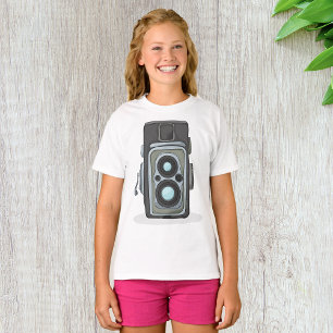 T-shirt Appareil photo reflex TLR vintage à deux objectifs