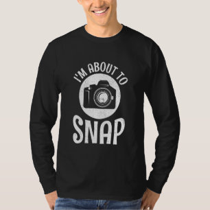 T-shirt Appareil Photo Sur Le Point De Capturer Photo Camé