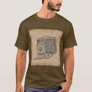 T-shirt Appareil photo vintage
