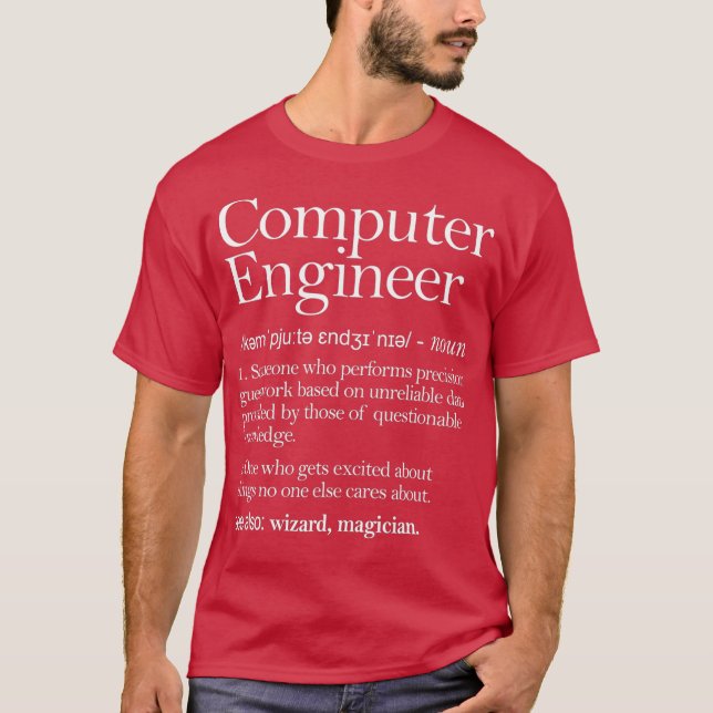 T-shirt Appareils de définition de l'ingénieur informatiqu (Devant)