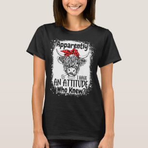 T-shirt Apparemment J'Ai Une Attitude Qui L'Eût Cru Blondi
