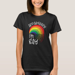 T-shirt Apparemment je suis Gay Stuff Lgbtq Ados Rainbow H