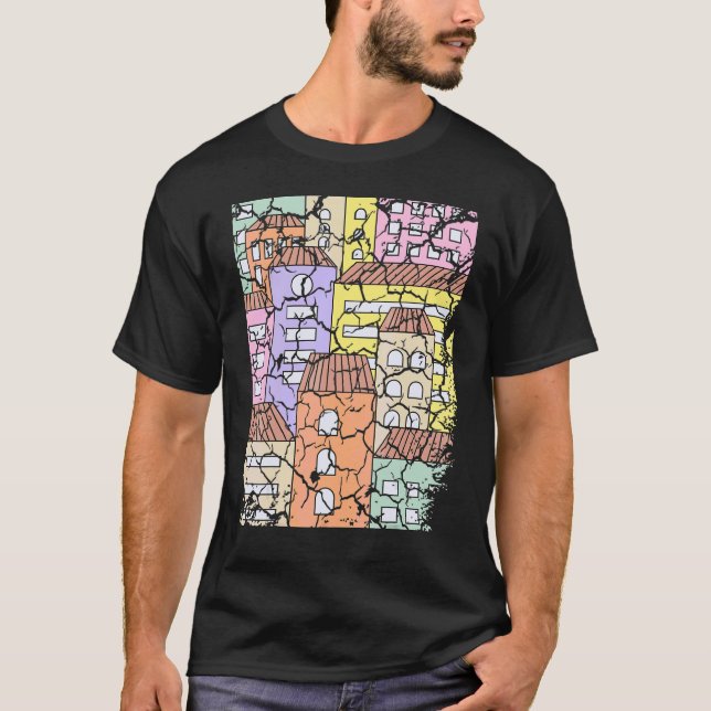 T-shirt Appartements de ville en difficulté (Devant)