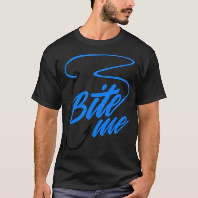 T-shirt Appât pour hameçon de pêche (Devant)