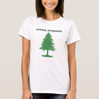 T-shirt APPEL AU CIEL Drapeau de l'Arbre de Pin 1775 Relig