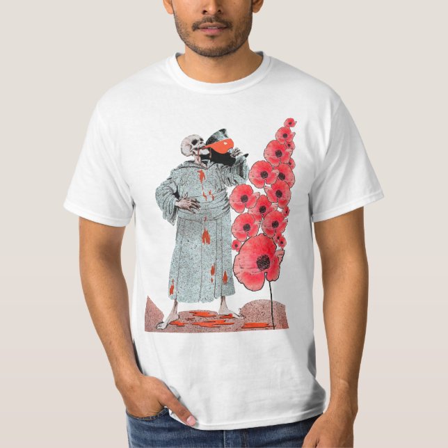 T-shirt Appel au pavot - De crainte d'oublier (Devant)