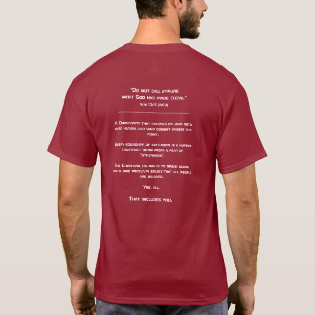 T-shirt Appel Chrétien (Logo RRR) (Dos)
