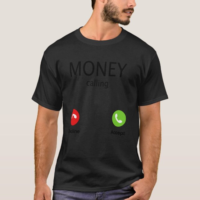 T-shirt Appel d'argent Décliner Accepter (Devant)