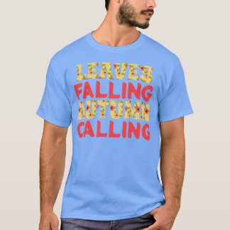 T-shirt Appel d'automne feuille en chute libre