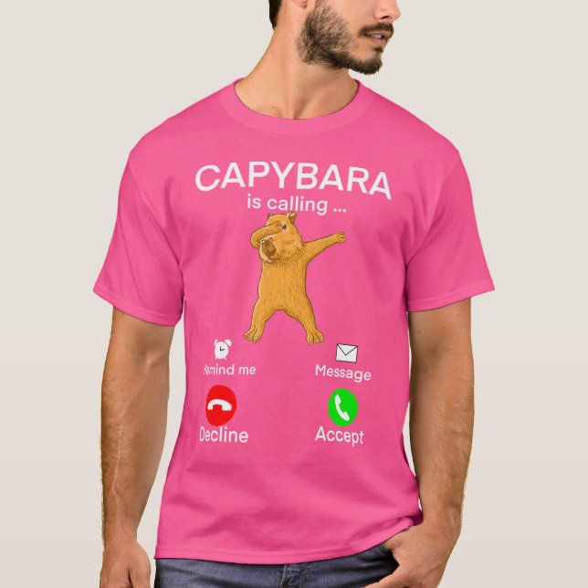 T-shirt Appel de Capybara (Devant)