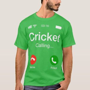 T-shirt Appel de cricket Cricket Téléphone 2