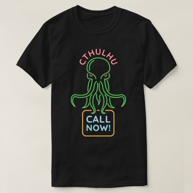 T-shirt Appel de Cthulhu maintenant (Design devant)
