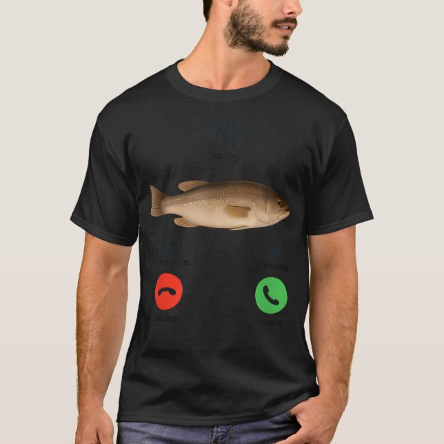 T-shirt Appel de Fih Mème de Poisson Drôle en Entrée (Devant)