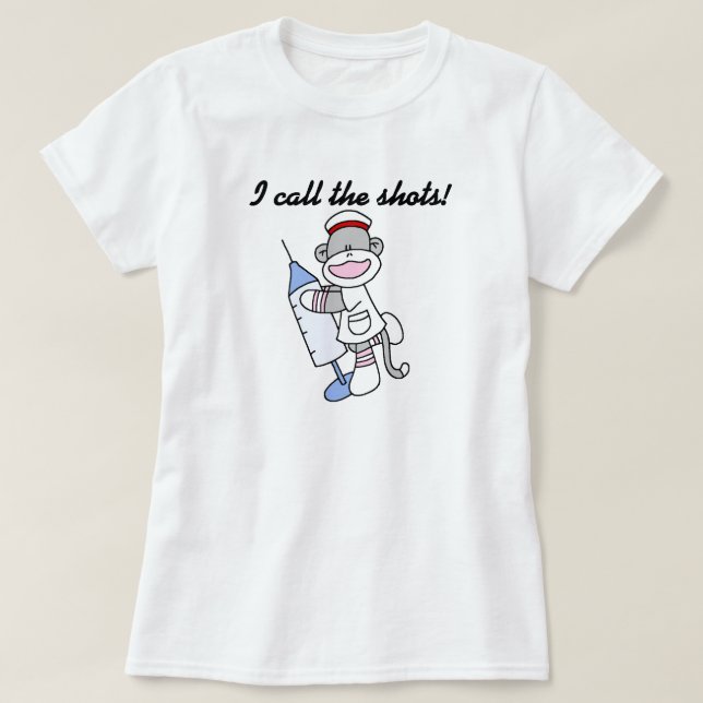 T-shirt Appel de l'infirmière I les tirs (Design devant)