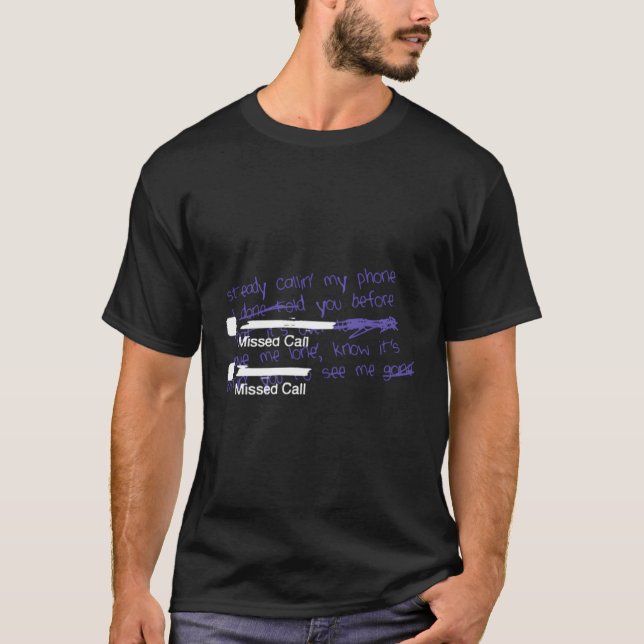 T-shirt Appel de mon téléphone (Devant)