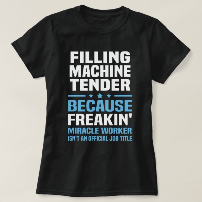 T-shirt Appel d'offres de la machine de remplissage (Design devant)