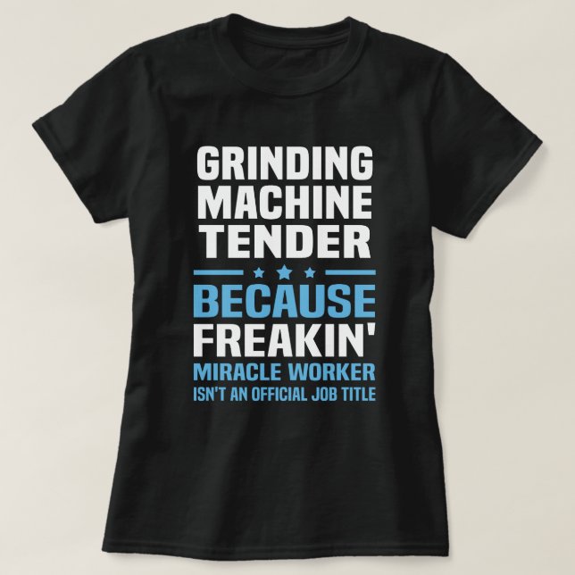 T-shirt Appel d'offres de machine à rectifier (Design devant)