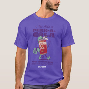 T-shirt Appel du devoir I Cold Perk A Cola Retro Unise Blu