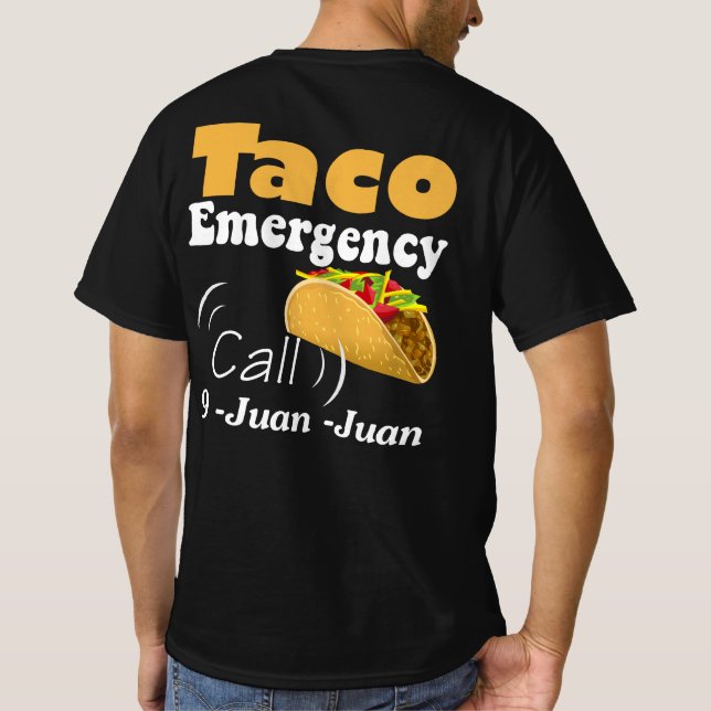 T-shirt Appel d'urgence Taco 9 Juan Juan (Dos)