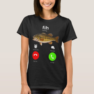T-shirt Appel fih féminin rappel déclin accepter téléphone