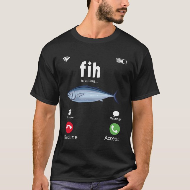T-shirt Appel Fih Me Rappeler Message Refuser Accepter Tél (Devant)