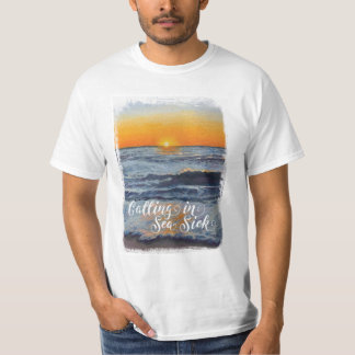 T-shirt appelant en mer malade