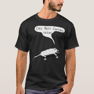 T-shirt Appeler le rat Idgaf de contrôle antiparasitaire