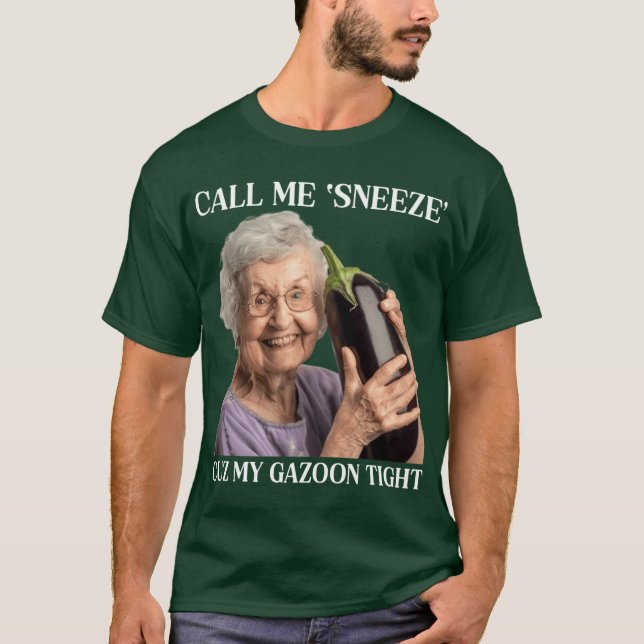 T-shirt Appelez-moi Atchoum Parce que Mon Gazoonight drôle (Devant)