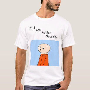 T-shirt Appelez-moi chemise d'étincelles de Monsieur