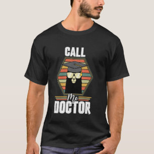 T-shirt Appelez-Moi Docteur Alpaca Lama PhD Remise des Dip