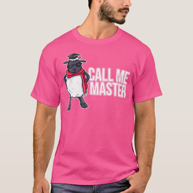 T-shirt Appelez-moi Master Graduation Sheep (Devant)
