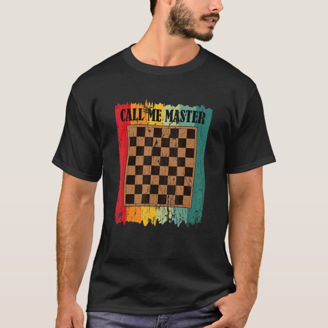 T-shirt Appelez-moi Master Joueur d'échecs Jeu d'échecs Fi (Devant)