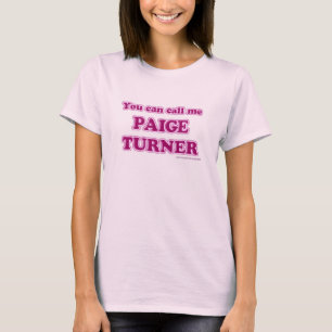 T-shirt Appelez-moi Paige Turner Funny Auteur Slogan
