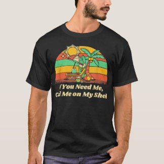 T-shirt Appelez-Moi Sur Mon Shell Friends Beach Buddy Ocea