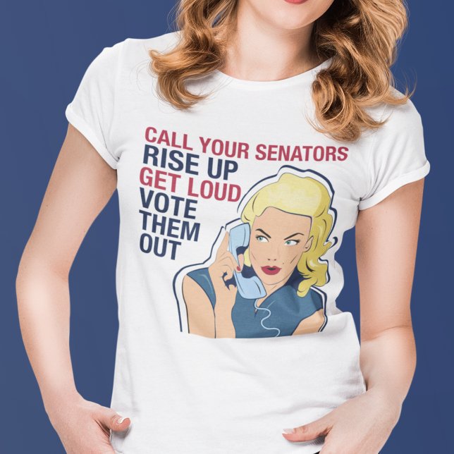 T-shirt Appelez vos sénateurs Feminist Democrat Women's (Créateur téléchargé)